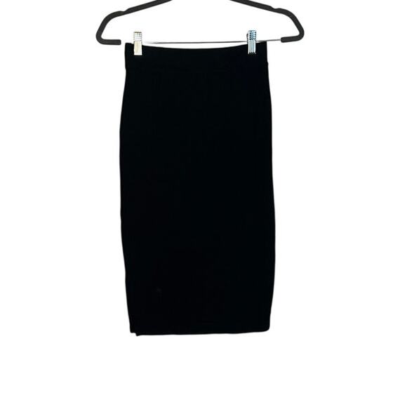 Black Side Slit Skirt Bodycon S - Picture 2 of 2